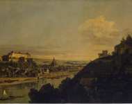 Bellotto Bernardo View of Pirna from the Right Bank of the Elba - Hermitage